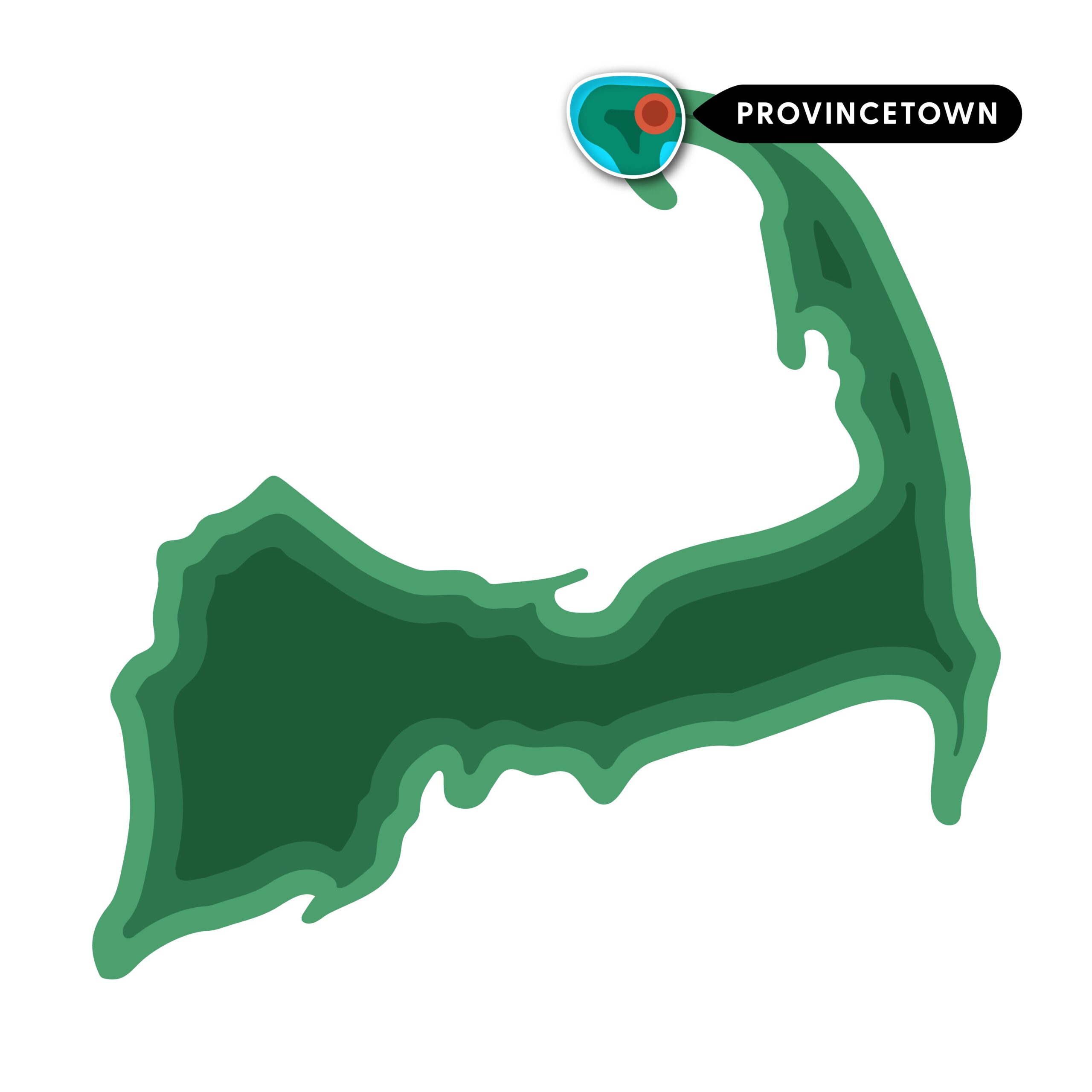 Provincetown Quick Hop route map